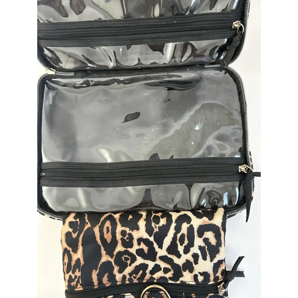 VICTORIA'S SECRET Bag Leopard Hanging Train Travel Case Cheetah Jetsetter Y2K